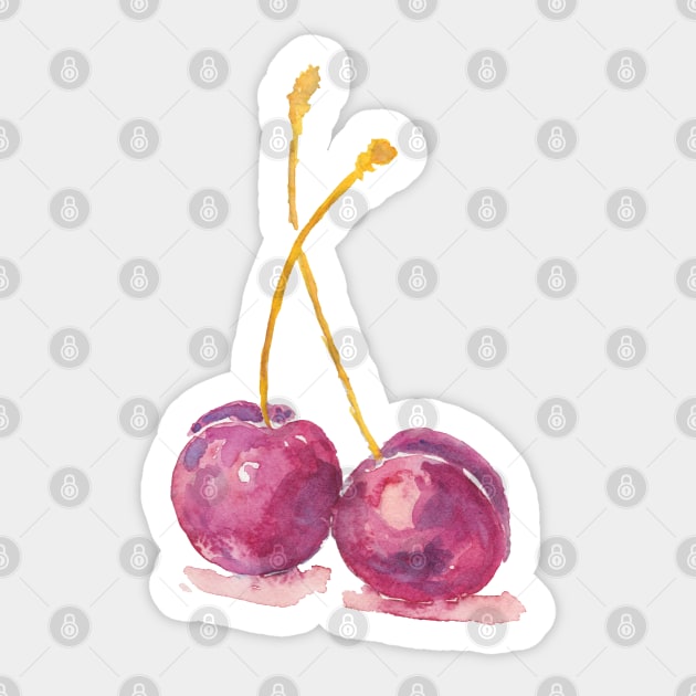 Cherries Sticker by sunfleur1